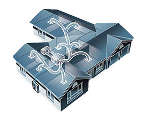 Ducted air conditioning diagram installation